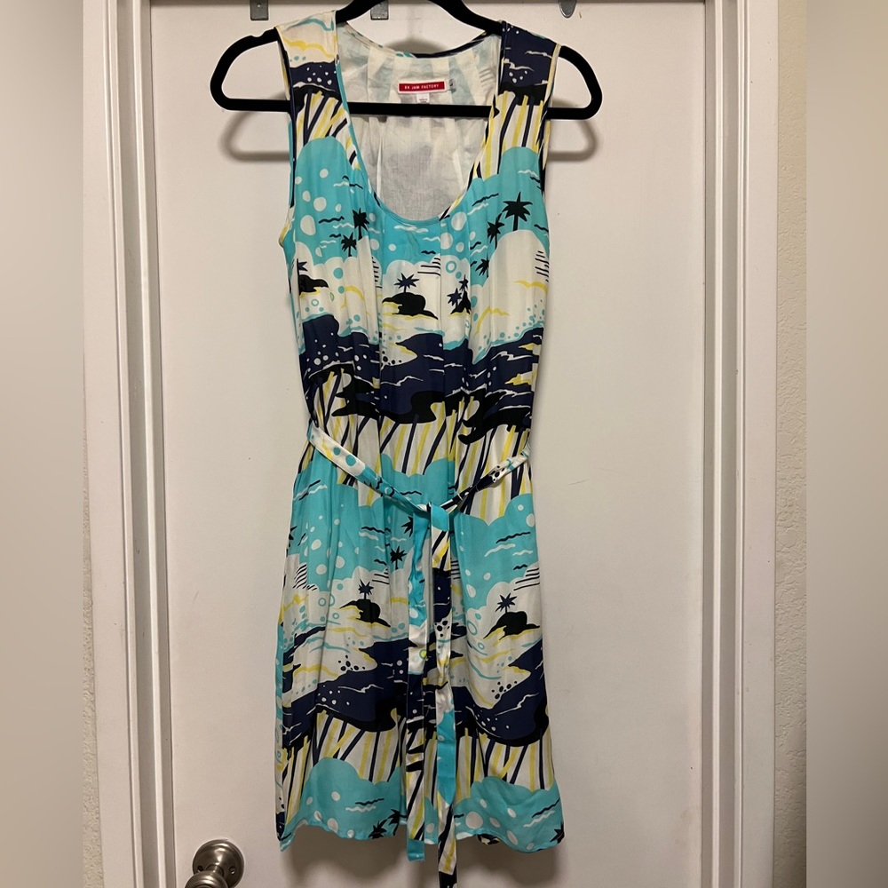 Anthropologie - EK Jam Factory - Oahu tropical print dress sz L